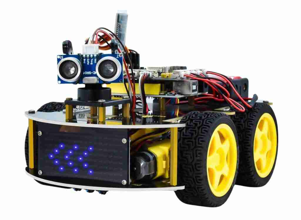 KEYESTUDIO 4WD Robot Car Kit for Arduino IDE with UN0 Board